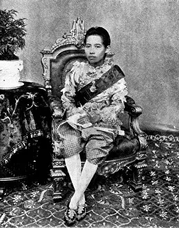 Southeast Asia Prints: The Queen of Siam, 1895. Creator: George Meisenbach