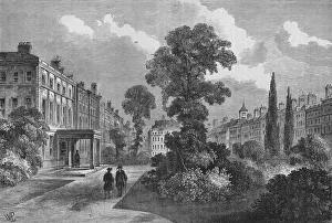 Bloomsbury Prints: Queen Square, Bloomsbury, London, 1810 (1878)