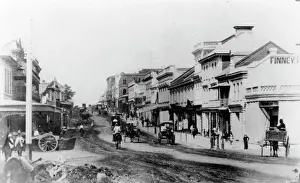 British Colony Prints: Queen Street from Edward Street, c1870. Creator: Unknown