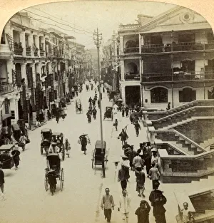 Queen Street Prints: Queen Street, Hong Kong, China, 1896. Artist: Strohmeyer and Wyman