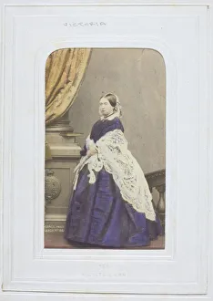 Mayall John Jabez Edwin Prints: Queen Victoria, 1861. Creator: John Jabez Edwin Mayall