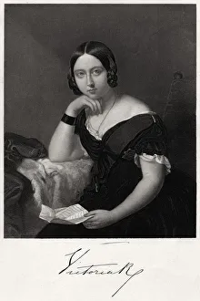 Queen Victoria, 19th century. Artist: H Robinson
