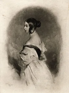 Queen Victoria at the Age of Twenty, 19th century. Artist: Cockerell Queen Victoria at the Age of Twenty, 19th century. Artist: Cockerell