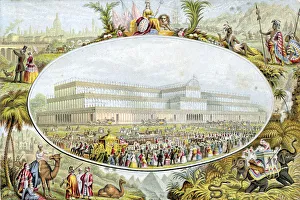 Iron Prints: Queen Victoria arriving to open the Great Exhibition at the Crystal Palace