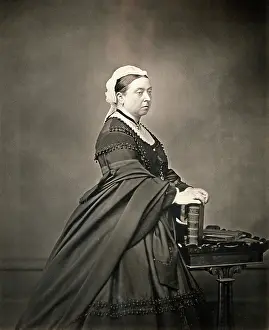 Unhappy Prints: Queen Victoria, c1860. Creator: Unknown