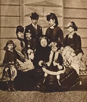 Daughter Collection: Queen Victoria with her daughter-in-law and grandchildren, c1880 (1935)
