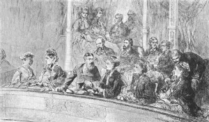 Albert Hall Prints: Queen Victoria and The Empress Augusta of Germany at an Albert Hall Concert