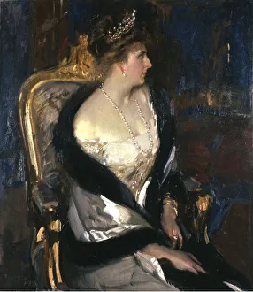 Queen Victoria Eugenie of Spain (1887-1969), 1911. Creator: Sorolla y Bastida, Joaquin