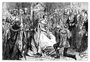 Investiture Prints: Queen Victoria holding the first investiture of the order of the Star of India, c1861