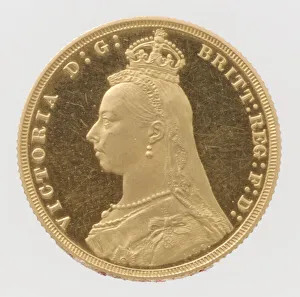 Queen Victoria Jubilee Head'proof sovereign, 1887