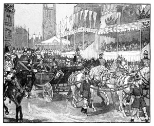 Robert Wilson Prints: Queen Victoria opening Holborn Viaduct, London, 1869