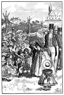 Coburg Prints: Queen Victoria and Prince Albert at a fete, Coburg, Germany, c1840s, (1900)