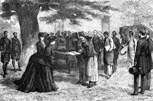 Abyssinian Gallery: Queen Victoria receiving the Abyssinian envoys at Osborne House, mid-late 19th century