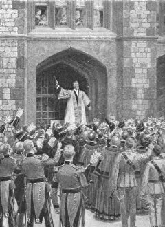 Choristers Gallery: Queen Victoria Serenaded at Windsor on the Morning of her Eightieth Birthday...1899, (1901)