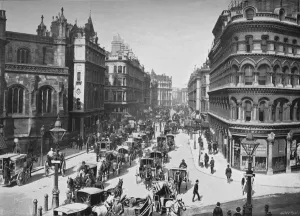 Queen Victoria Street, City of London, c1910 (1911). Artist: York & Son