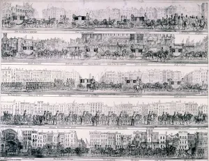 Robins Prints: Queen Victorias Progress through London, 1837. Artist: Joseph Robins