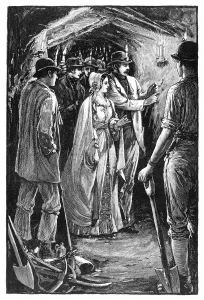 The Queen visiting a Cornish Iron Mine, c1840s, (1900)