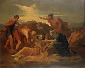 1640 Prints: Queen Zenobia Found on the Banks of the Arax, 1640. Creator: Nicolas Poussin