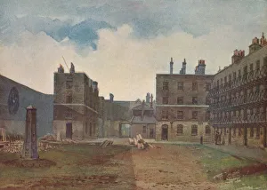 Grim Gallery: Queens Bench Prison - The Prisoners Yard, Borough High Street, Southwark, London