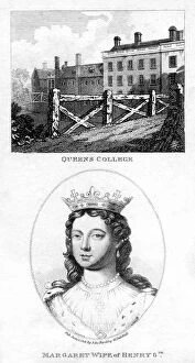 Lancastrian Gallery: Queens College, Cambridge, and Margaret of Anjou, Queen Consort of Henry VI, 1801