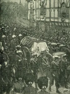 Gun Carriage Prints: The Queen's Funeral: Windsor: The Last Stage, c1900. Creator: H.M.P