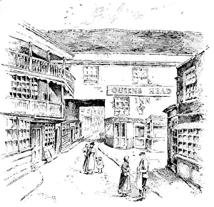 The Queen's Head, an old inn in High Street, Southwark, about to be demolished, 1895