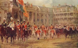 The Queens Jubilee Procession on the Way to Westminster Abbey, June 21, 1887, 1906. Artist: R Dudley