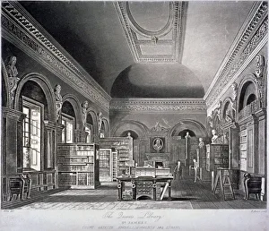 Reeves Prints: The Queens library in St Jamess Palace, Westminster, London, 1819. Artist: R Reeves