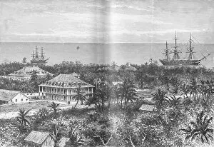 The Queens Palace at Papeete, Tahiti, c1885, (1890). Artist: Robert Taylor Pritchett