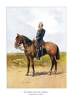 The Queens Own Royal Regiment, Staffordshire Yeomanry, c1890
