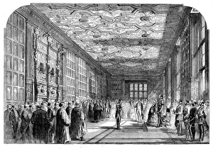 Officials Prints: The Queen's Visit to Birmingham - Reading of the Address of the Interim Managers to Her