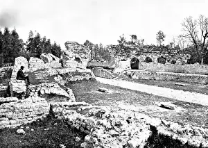 Balmoral Prints: The Queen's Visit to Cimiez: Roman remains at Cimiez
