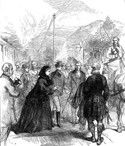 Train Station Prints: The Queen's Visit to the Prince of Wales: arrival at Wolferton Station