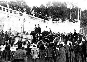 Balmoral Countess Of Prints: The Queen's Visit to the Riviera: arrival of the Royal Carriage...Cimiez, 1898