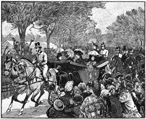 Wollen Prints: The Queens visit to Victoria Park, London, 1887, (1900). Artist: William Barnes Wollen