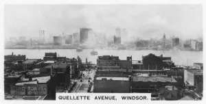 Detroit River Prints: Quellette Avenue, Windsor, Ontario, Canada, c1920s