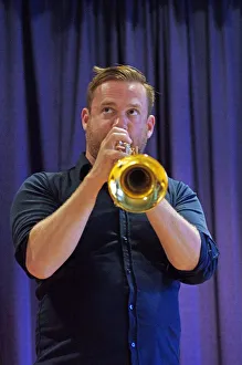 Quentin Prints: Quentin Collins, Watermill Jazz Club, Dorking, Surrey, 2015. Artist: Brian O Connor