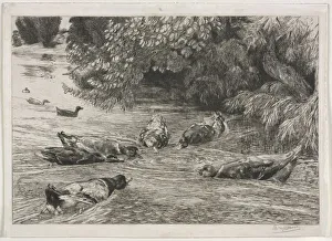 The Question Mark, c. 1865. Creator: Felix Bracquemond (French, 1833-1914)