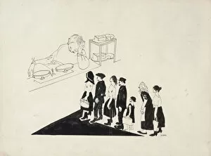 Changeover Of Power Gallery: The Queue, 1920. Creator: Moor, Dmitri Stachievich (1883-1946)