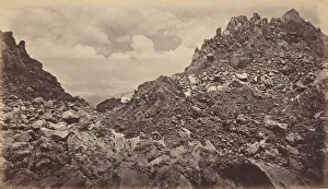 Images Dated 29th March 2021: Quezaltenango from the Crater of a Volcano, 1877. Creator: Eadweard J Muybridge