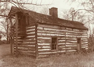 Lantern Slides 1930 1940 Gmgpc Prints: Quickmore Log Cabin, Amherst County, Virginia, 1935. Creator: Frances Benjamin Johnston