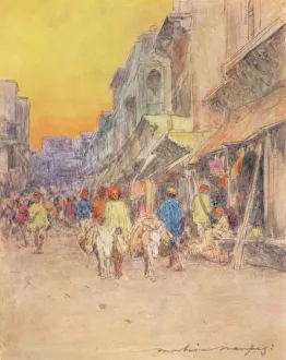 Flora Annie Steel Prints: A Quiet Street, 1905. Artist: Mortimer Luddington Menpes