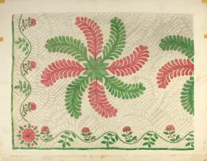 Maud M Holme Prints: Quilt Applique Pattern, c. 1939. Creator: Maud M Holme