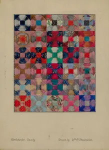 Patchwork Gallery: Quilt, c. 1936. Creator: William P. Shearwood