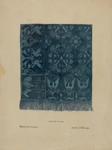 Isabelle De Strange Prints: Quilt, c. 1937. Creator: Isabelle De Strange