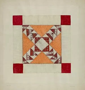 Clyde L Collection: Quilt, c. 1938. Creator: Clyde L. Cheney