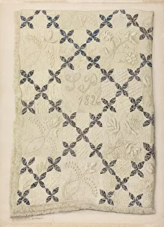 Edith Magnette Prints: Quilt, c. 1942. Creator: Edith Magnette