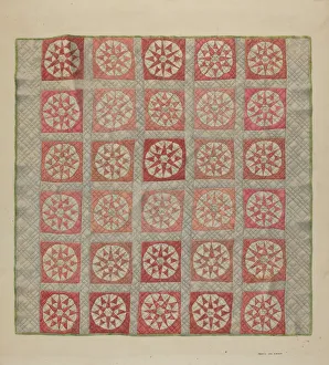 Francis Law Durand Prints: Quilt (Crib Quilt), 1935 / 1942. Creator: Francis Law Durand