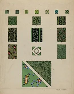 Quilt (Detail), c. 1936. Creator: Francis Law Durand
