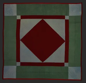 Visual Prints: Quilt (Diamond In Square), about 1900. Creator: Unknown